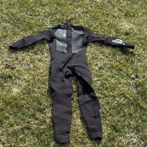 O'Neill Black Full-Length Neoprene Wetsuit with Chest Panels